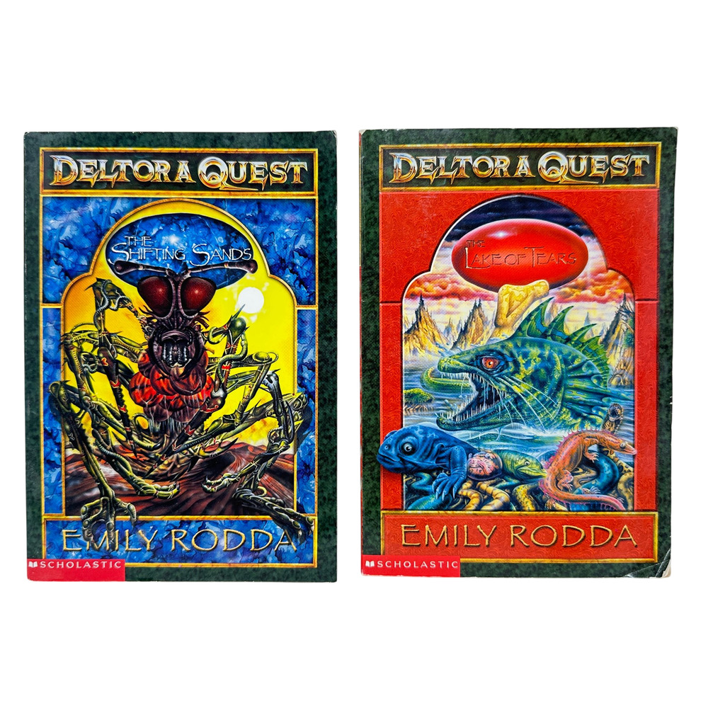 Deltora Quest Emily Rodda 2 Books The Shifting Sands Lake of Tears Scholastic